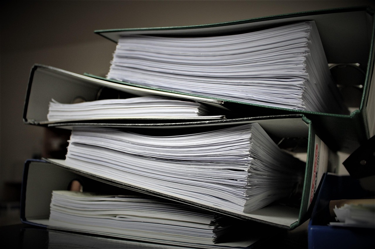 Carpetas como representación del derecho administrativo.
