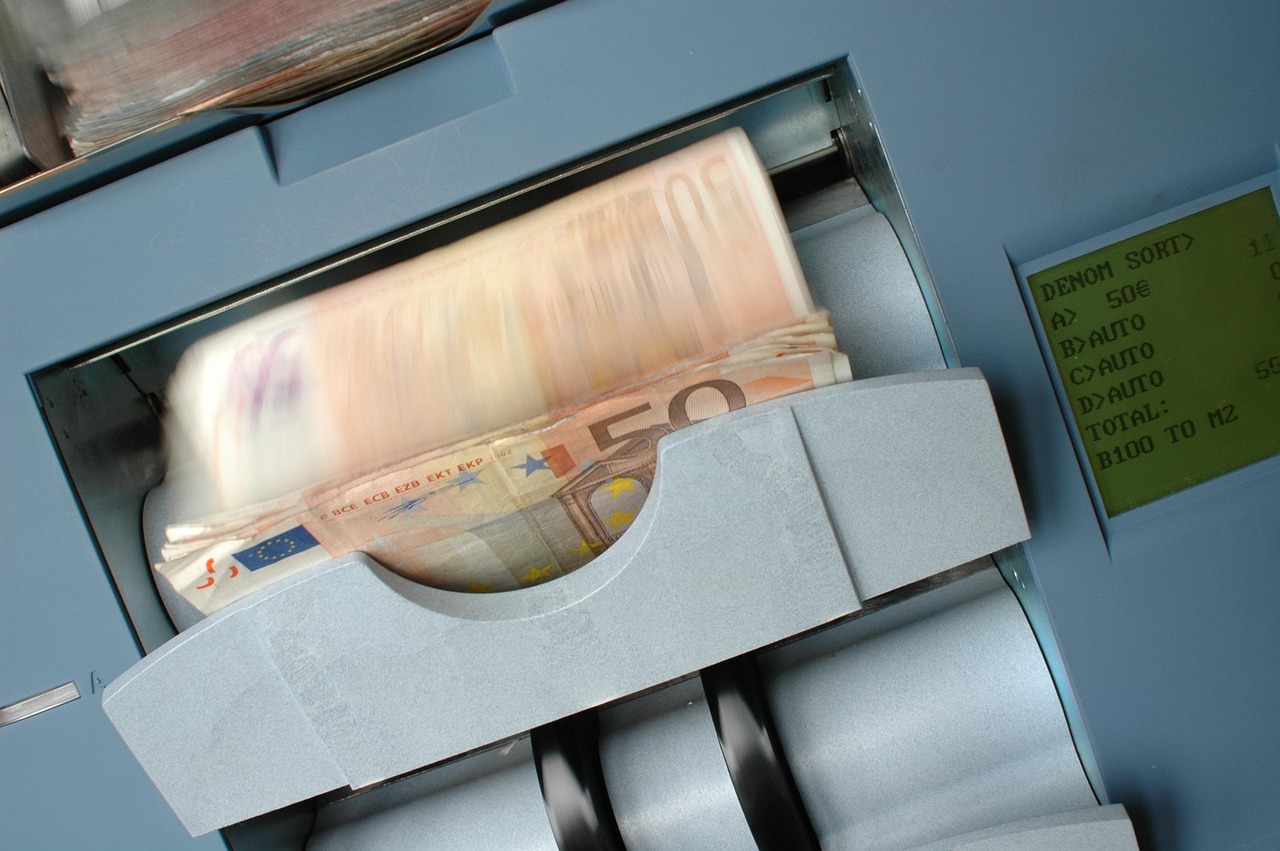 Cajero automático como representación del derecho bancario.